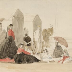 Crinolines and Cabins - by Eugène Boudin