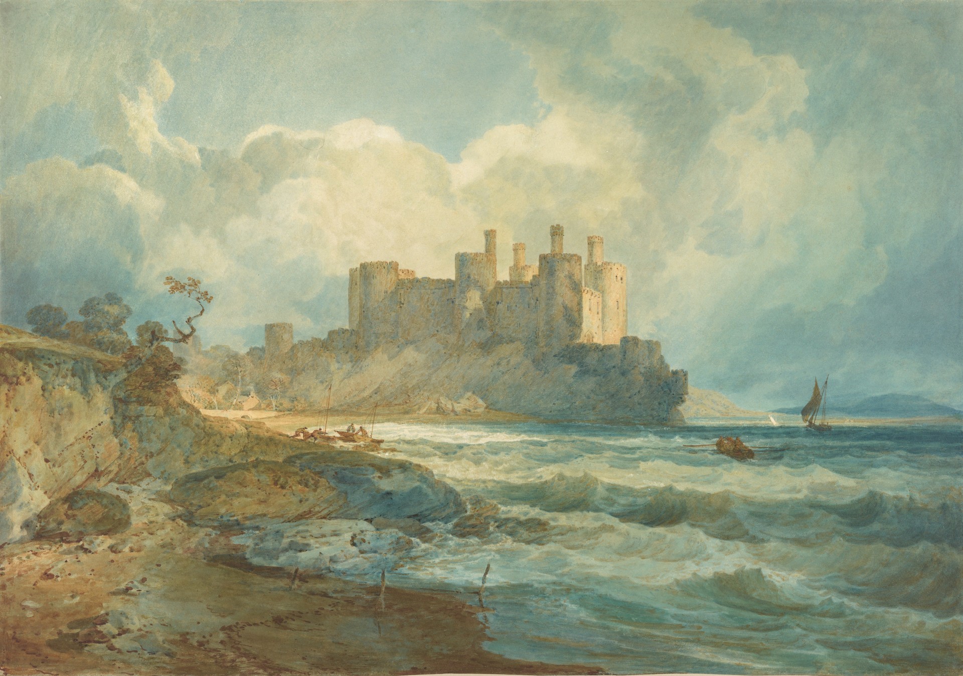 Conway Castle, North Wales - by J. M. W. Turner