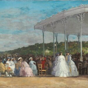 Concert at the Casino of Deauville - by Eugène Boudin