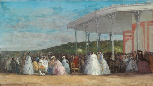 Concert at the Casino of Deauville - by Eugène Boudin