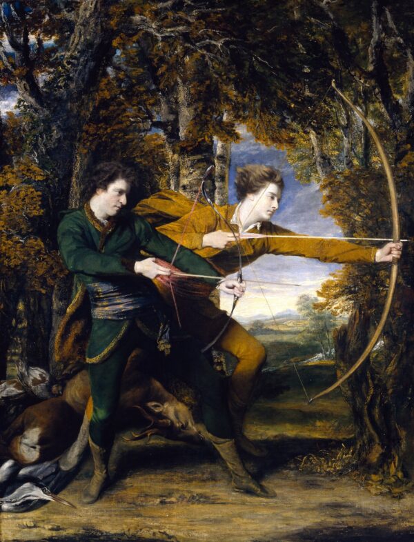 Colonel Acland and Lord Sydney: The Archers - by Joshua Reynolds