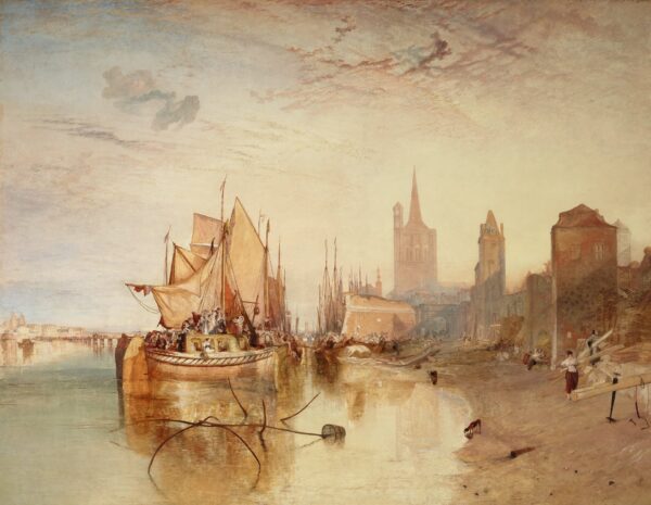 Cologne, the Arrival of a Packet-Boat: Evening - by J. M. W. Turner