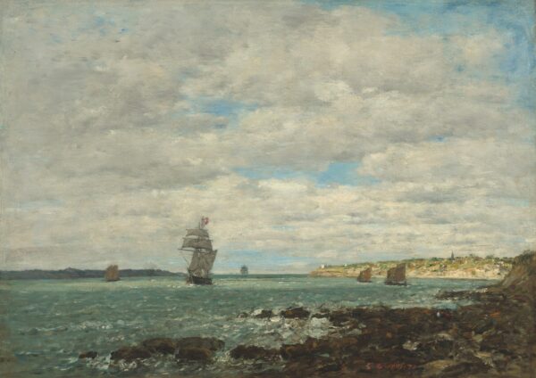 Coast of Brittany - by Eugène Boudin