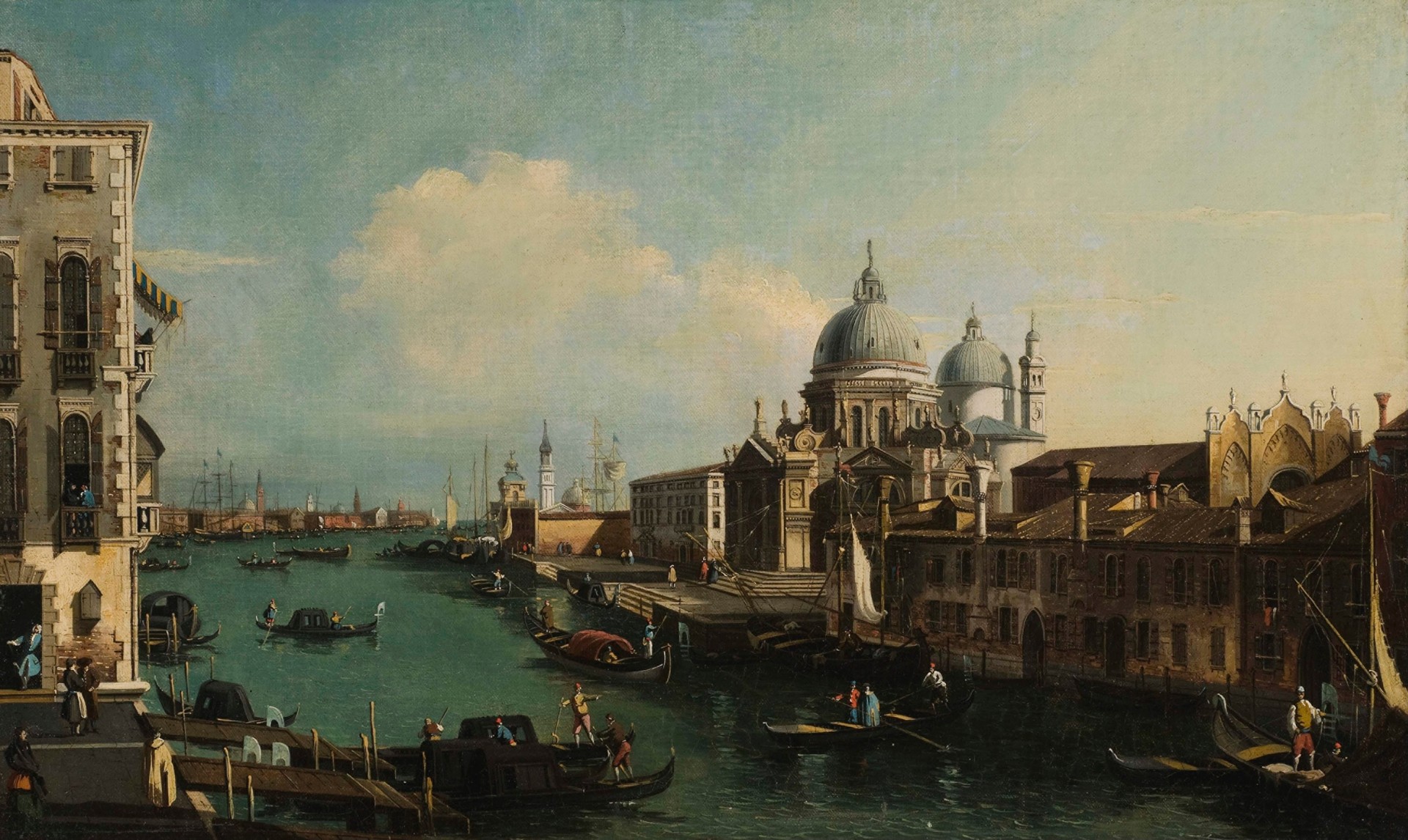 Church of La Salute, Venice - by Canaletto