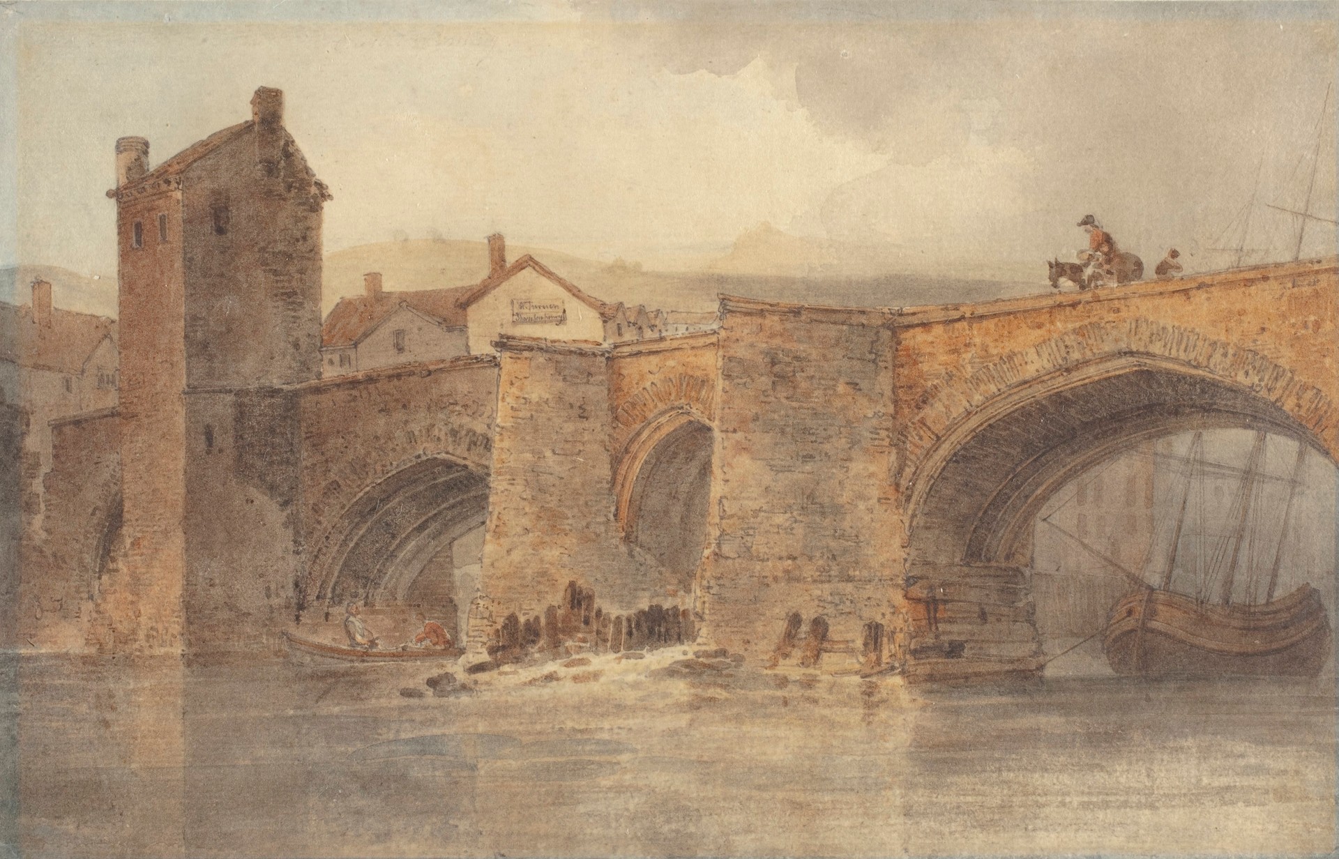 Chester Bridge - by J. M. W. Turner
