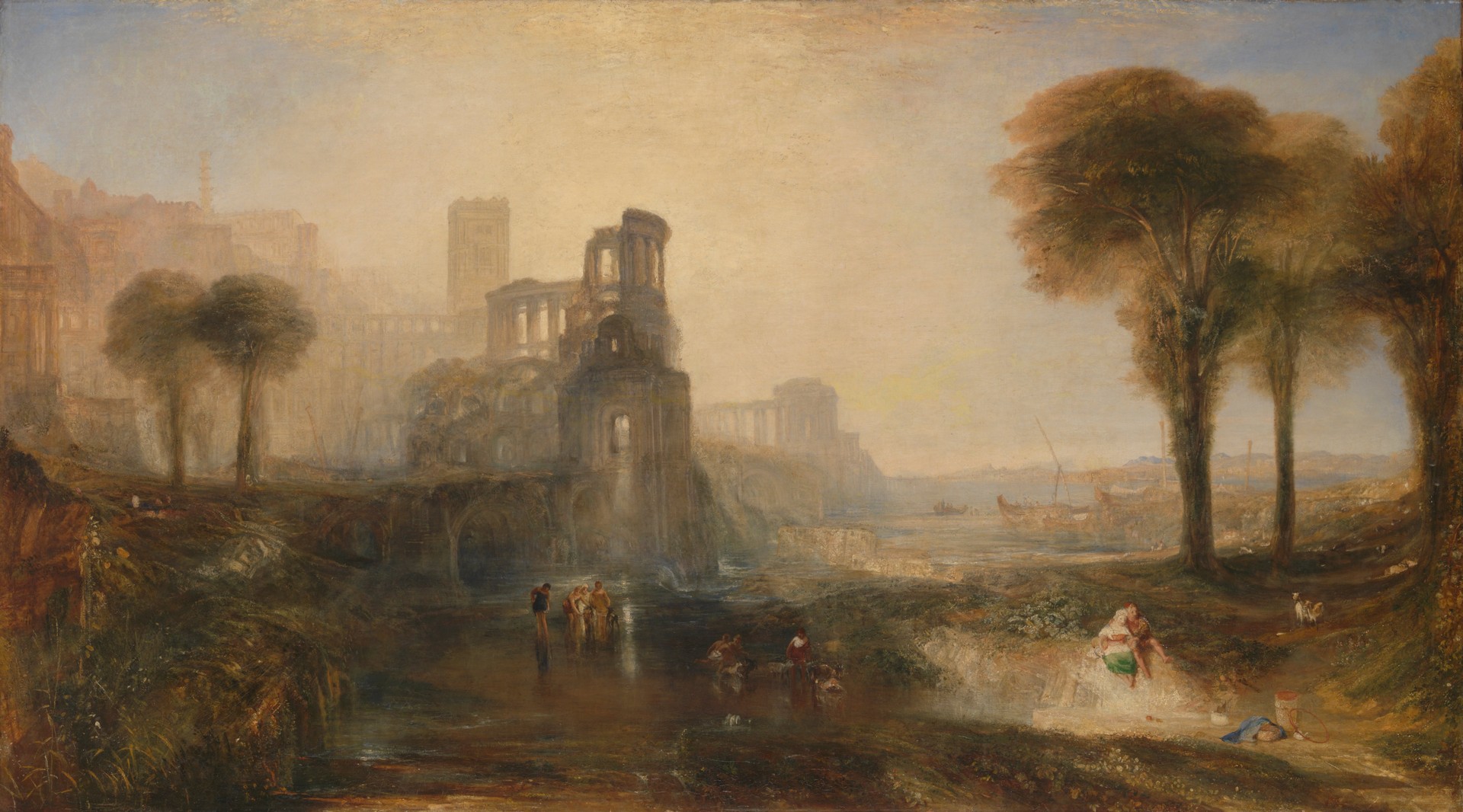 Caligula's Palace and Bridge - by J. M. W. Turner