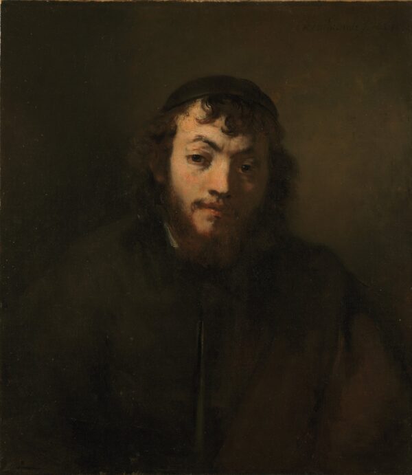Bust of a Young Jew - by Rembrandt