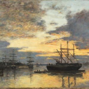 Bordeaux, In the Harbor - by Eugène Boudin