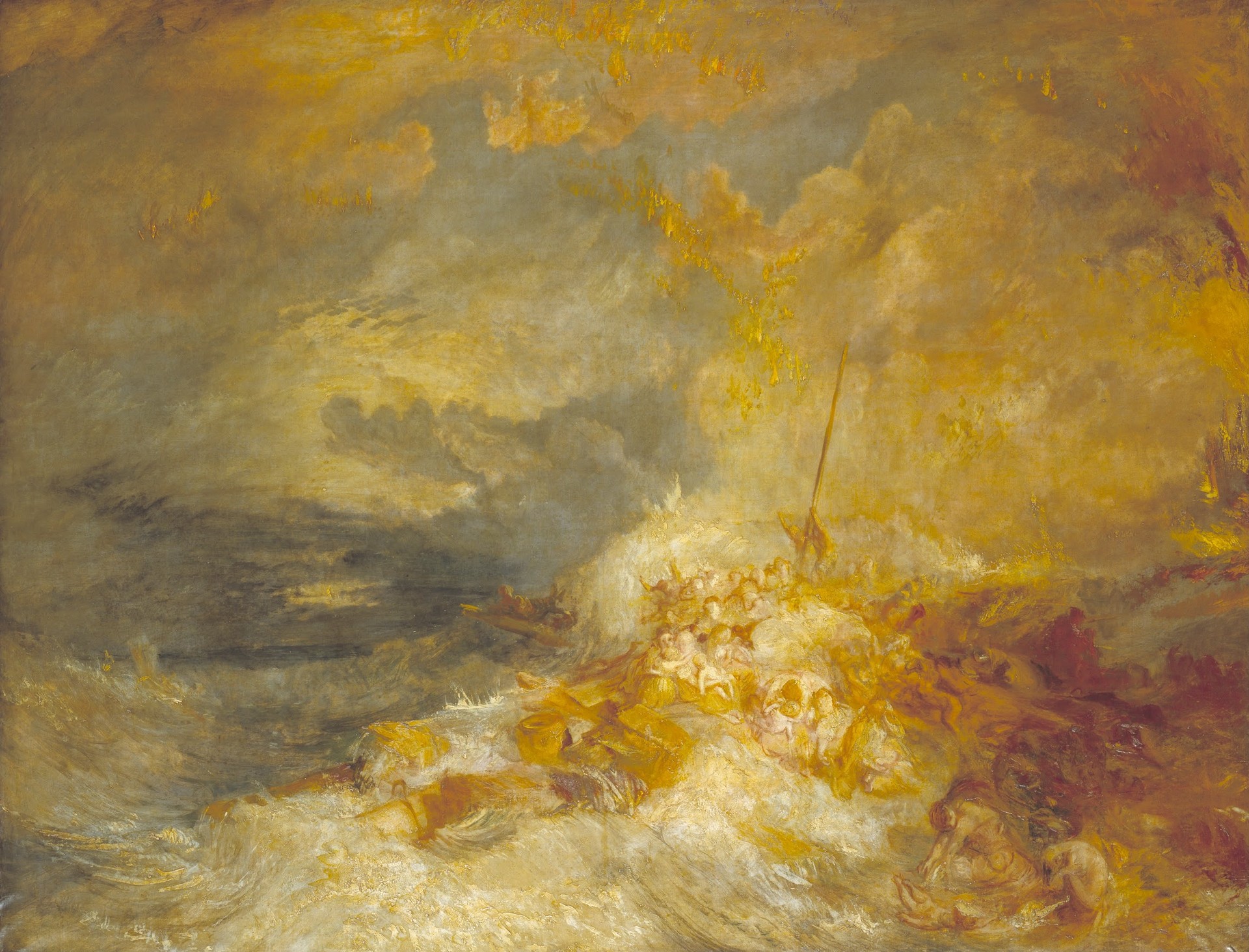 A Disaster at Sea - by J. M. W. Turner