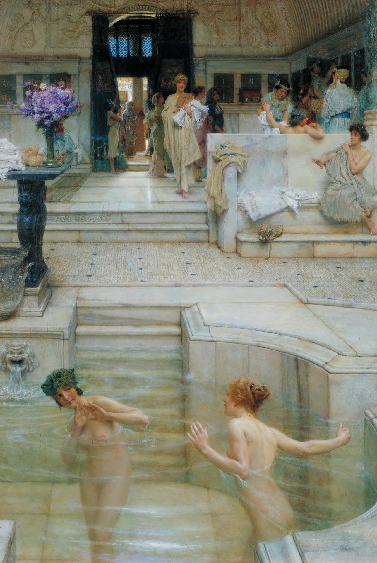A Favourite Custom - by Lawrence Alma-Tadema
