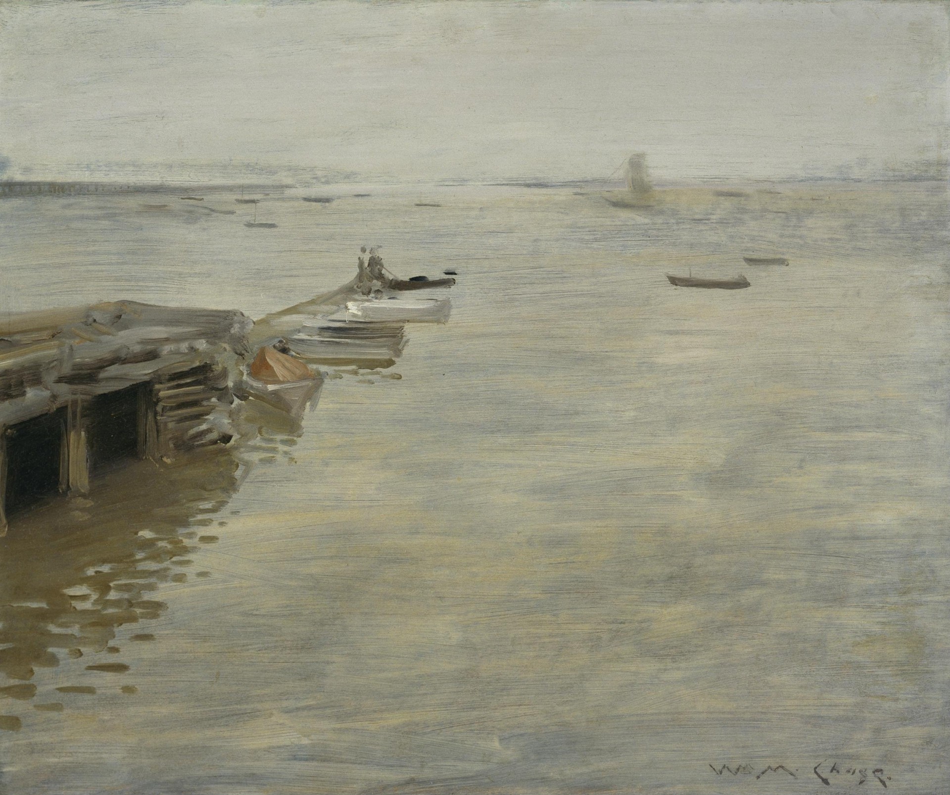 A Gray Day - by William Merritt Chase