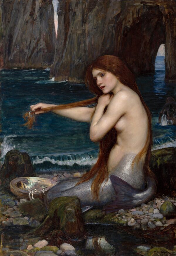 A Mermaid - by John William Waterhouse