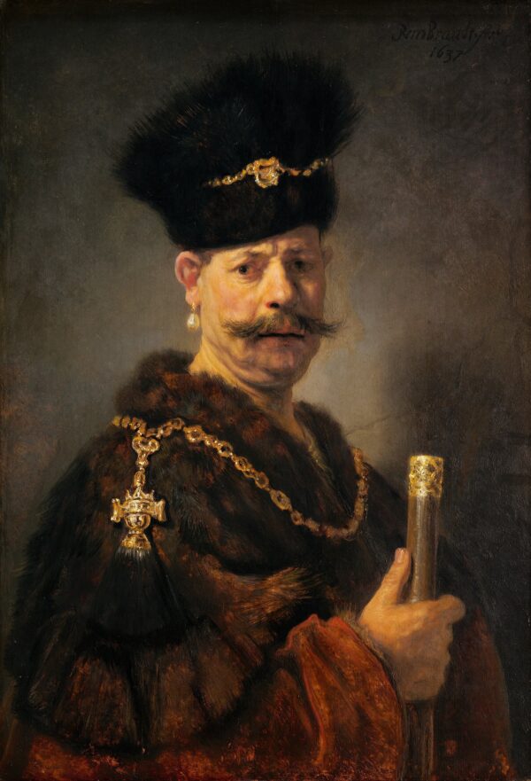 A Polish Nobleman - by Rembrandt