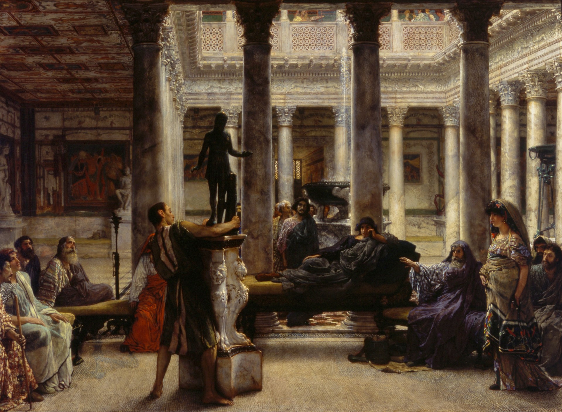 A Roman Amateur (or A Roman Art Lover) - by Lawrence Alma-Tadema