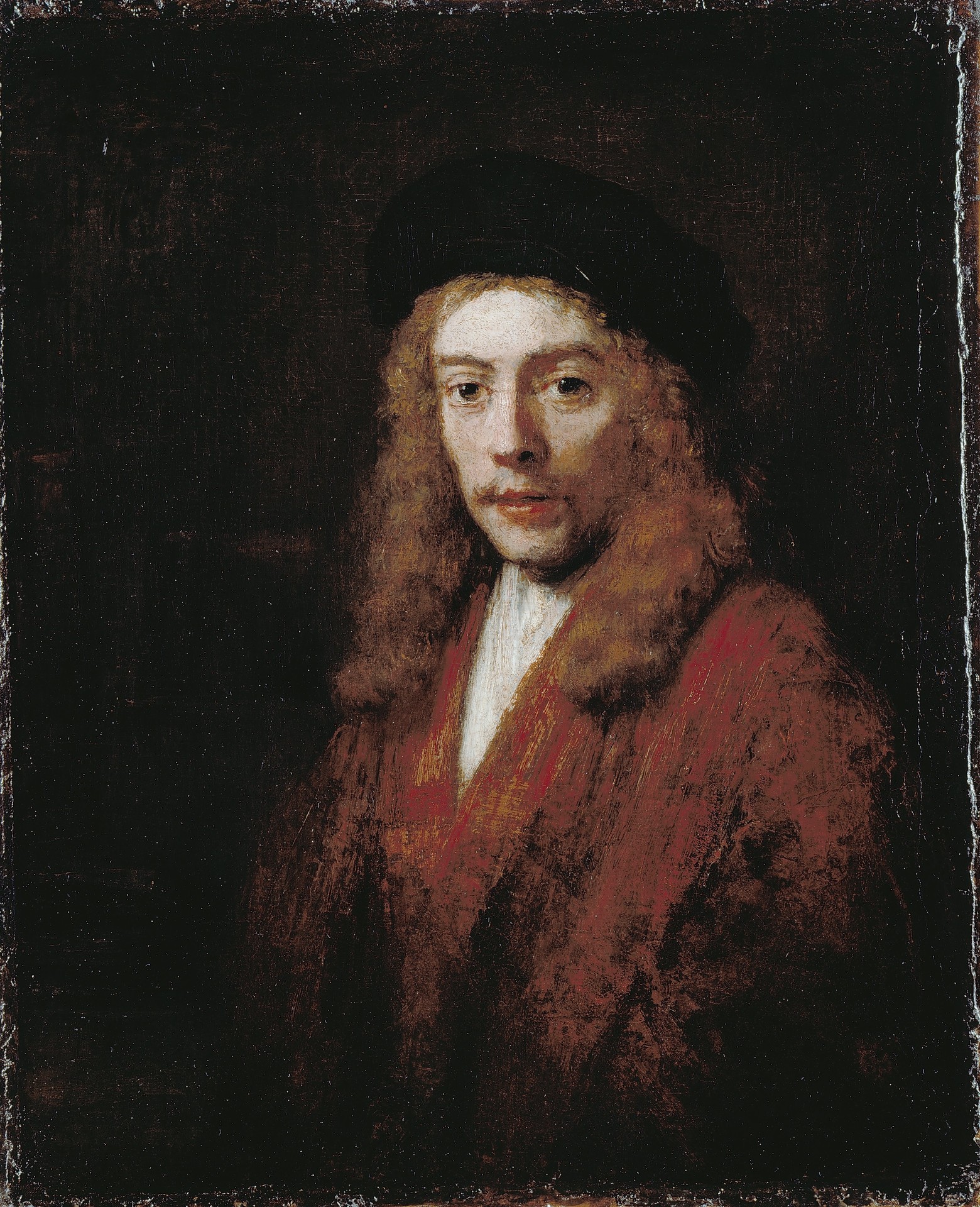 A Young Man, Perhaps the Artist's Son Titus - by Rembrandt