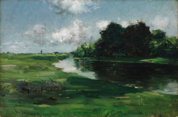 After the Shower - by William Merritt Chase