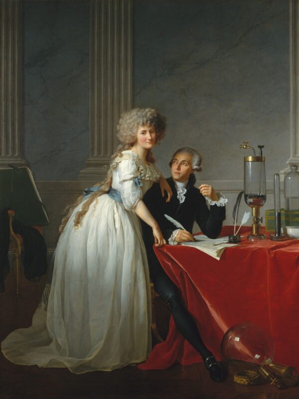 Antoine Laurent Lavoisier (1743–1794) and His Wife (Marie Anne Pierrette Paulze, 1758–1836) - by Jacques-Louis David