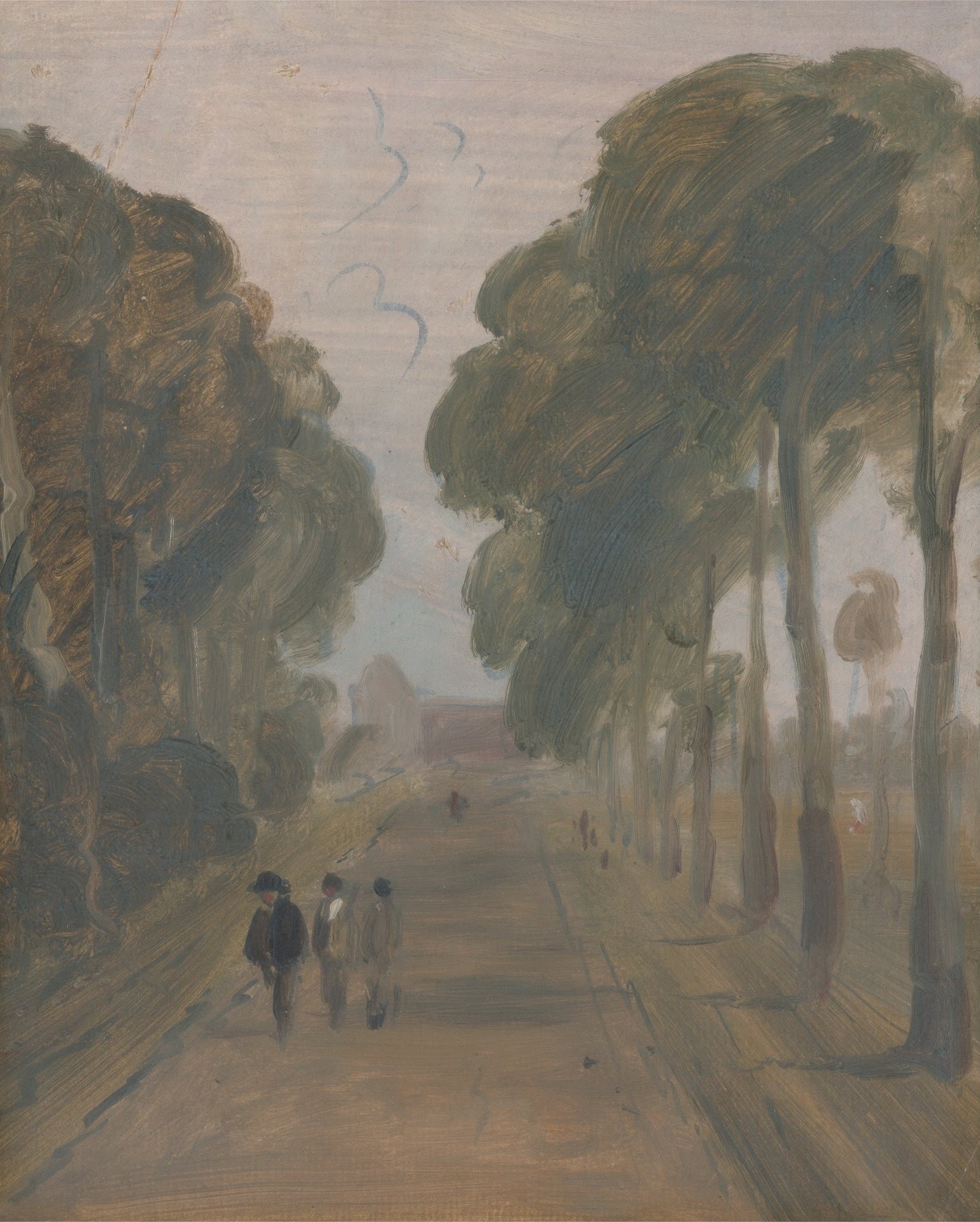 Avenue with Figures - by J. M. W. Turner