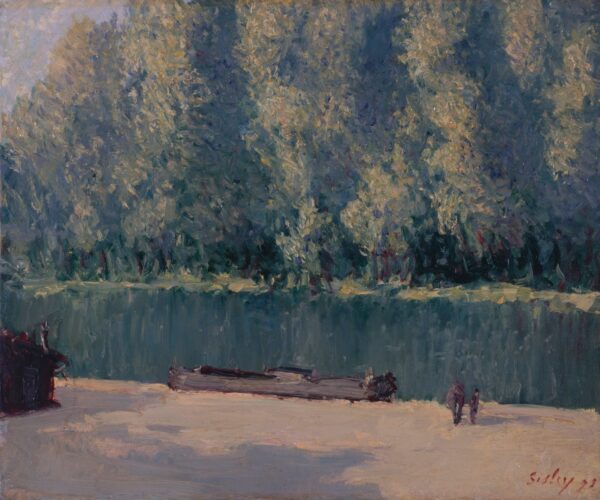 Banks of the Loing - by Alfred Sisley