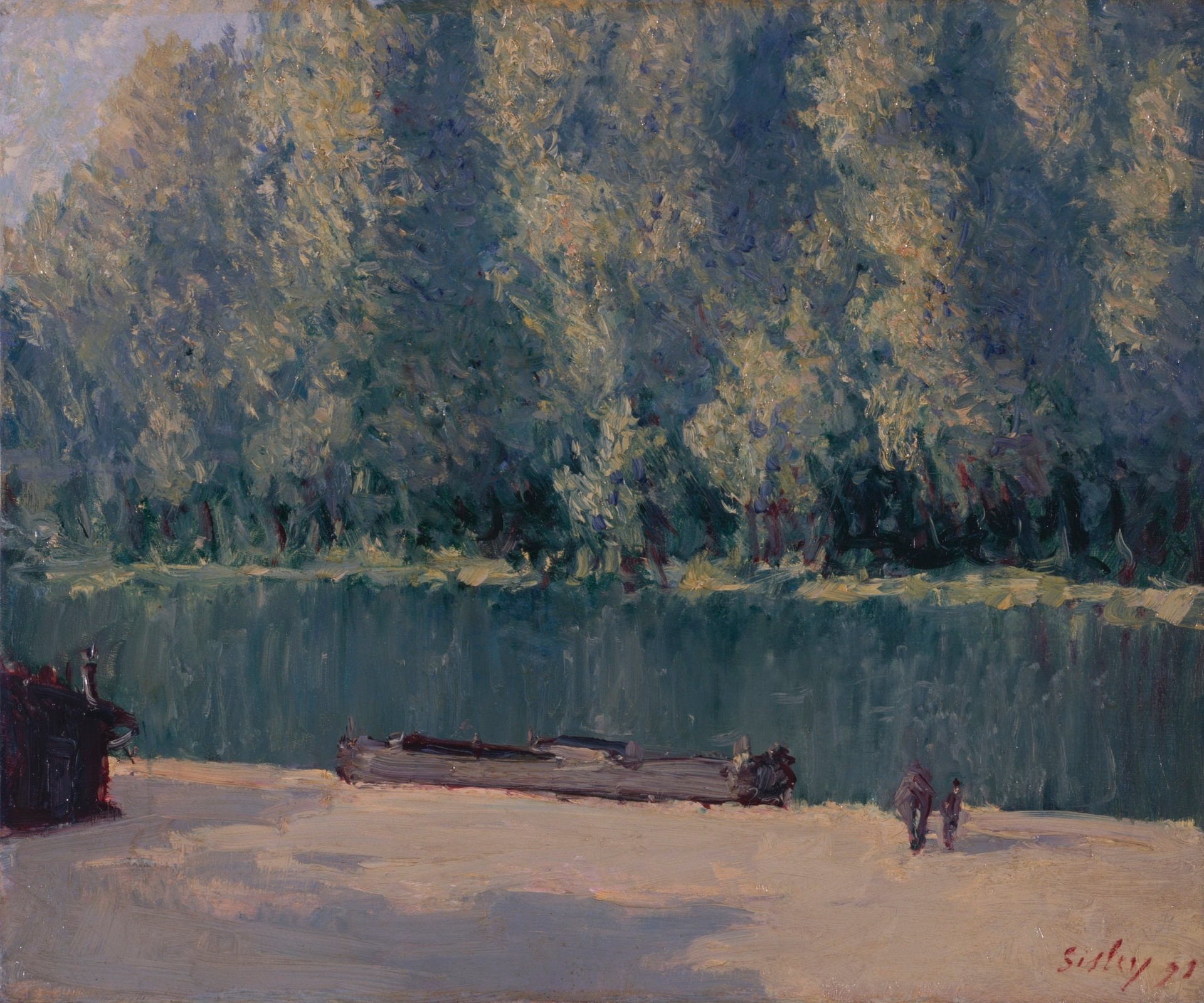 Banks of the Loing - by Alfred Sisley