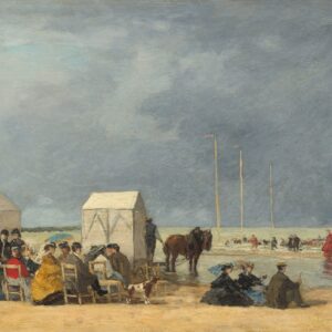 Bathing Time at Deauville - by Eugène Boudin