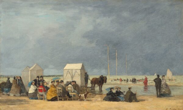 Bathing Time at Deauville - by Eugène Boudin