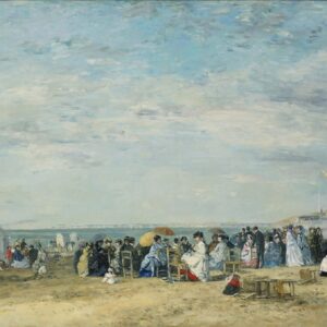 Beach of Trouville - by Eugène Boudin
