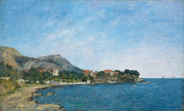 Beaulieu: The Bay of Fourmis - by Eugène Boudin