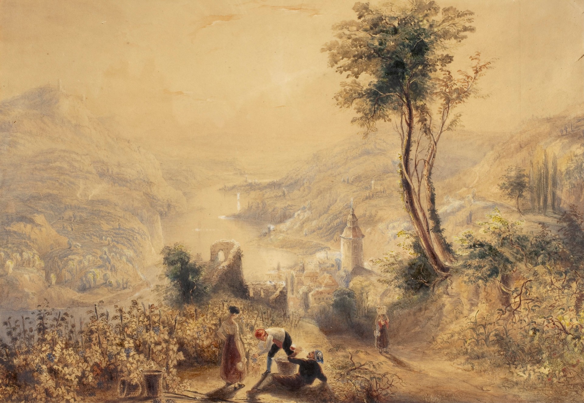 Berncastle (Oberwesel) - by J. M. W. Turner