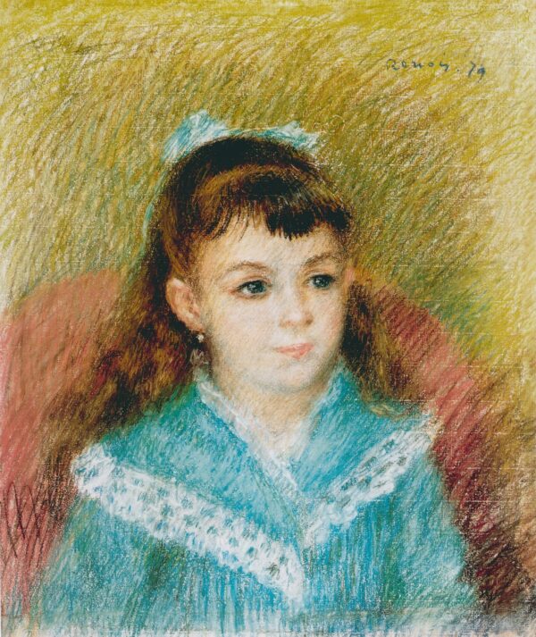Portrait of a Young Girl (Elisabeth Maître), 1879 - by Pierre-Auguste Renoir