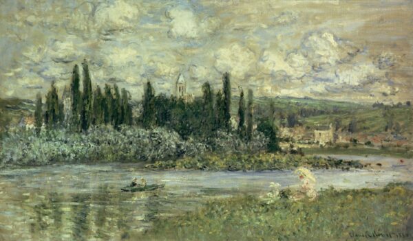 View of Vétheuil - by Claude Monet