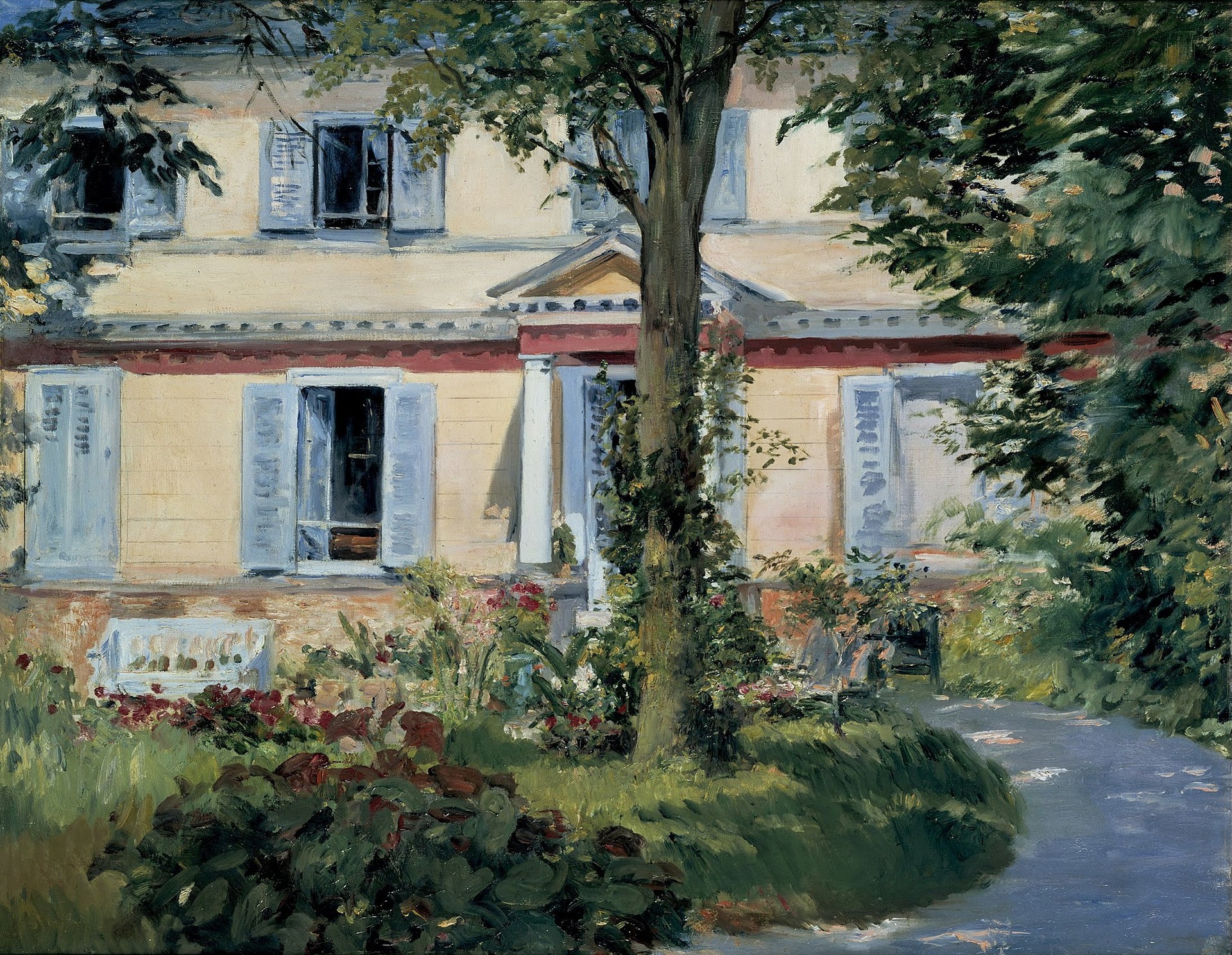 The House at Rueil - by Édouard Manet