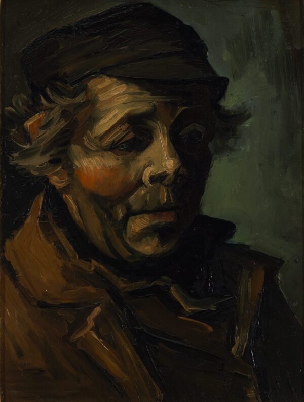 Head of a peasant - by Vincent van Gogh