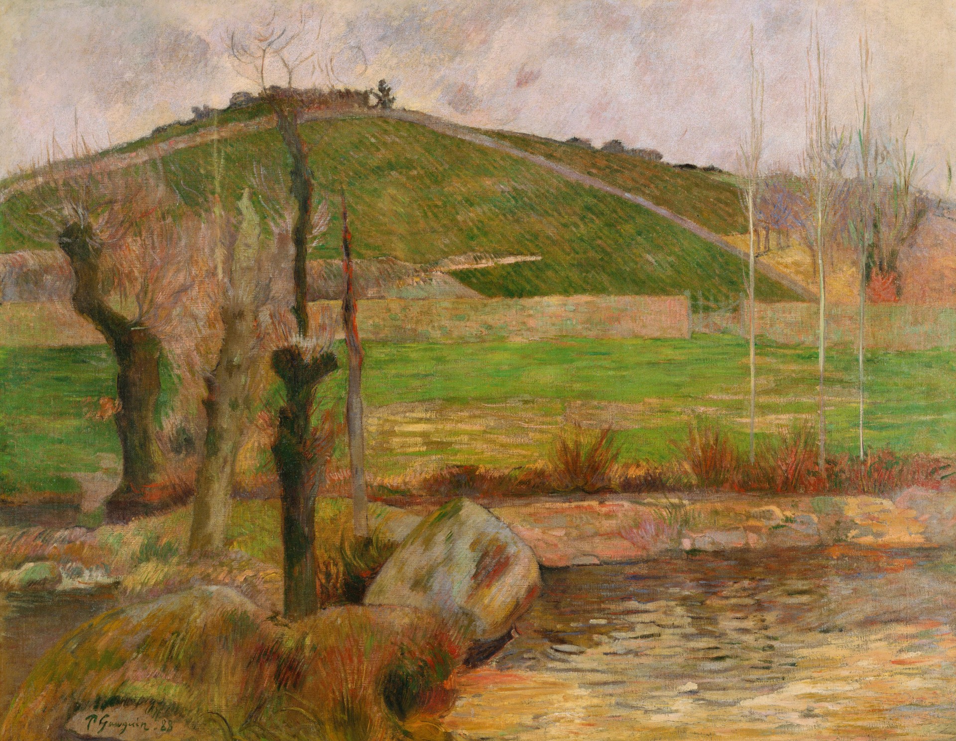 Landscape near Pont-Aven - by Paul Gauguin