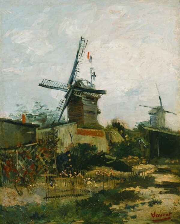 Windmills on Montmartre - by Vincent van Gogh