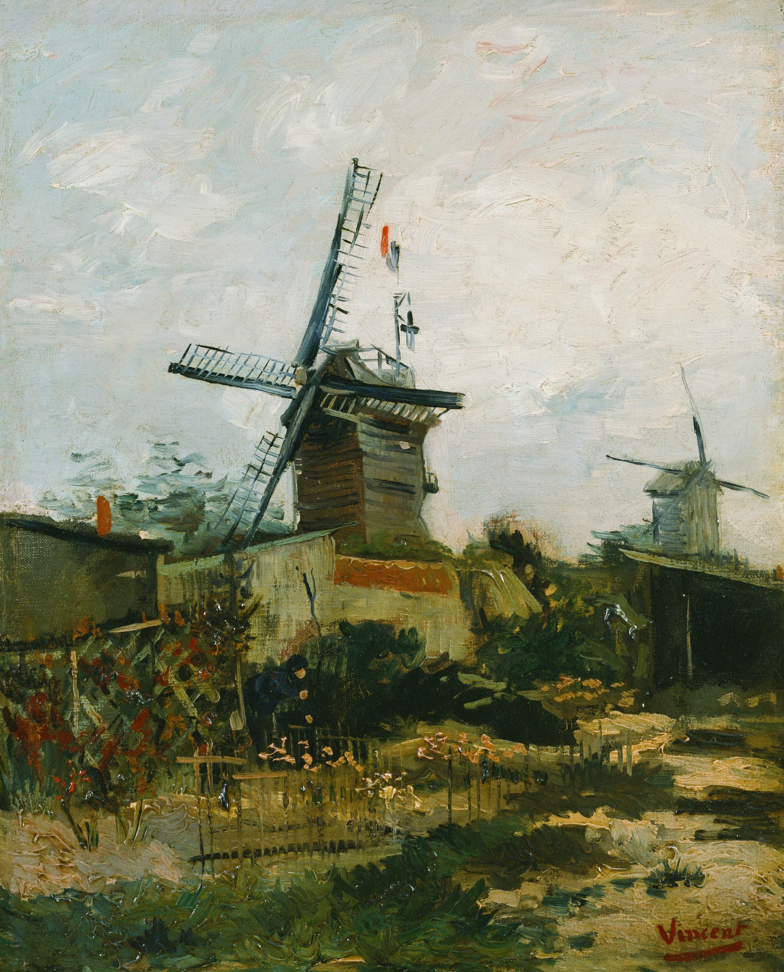 Windmills on Montmartre - by Vincent van Gogh