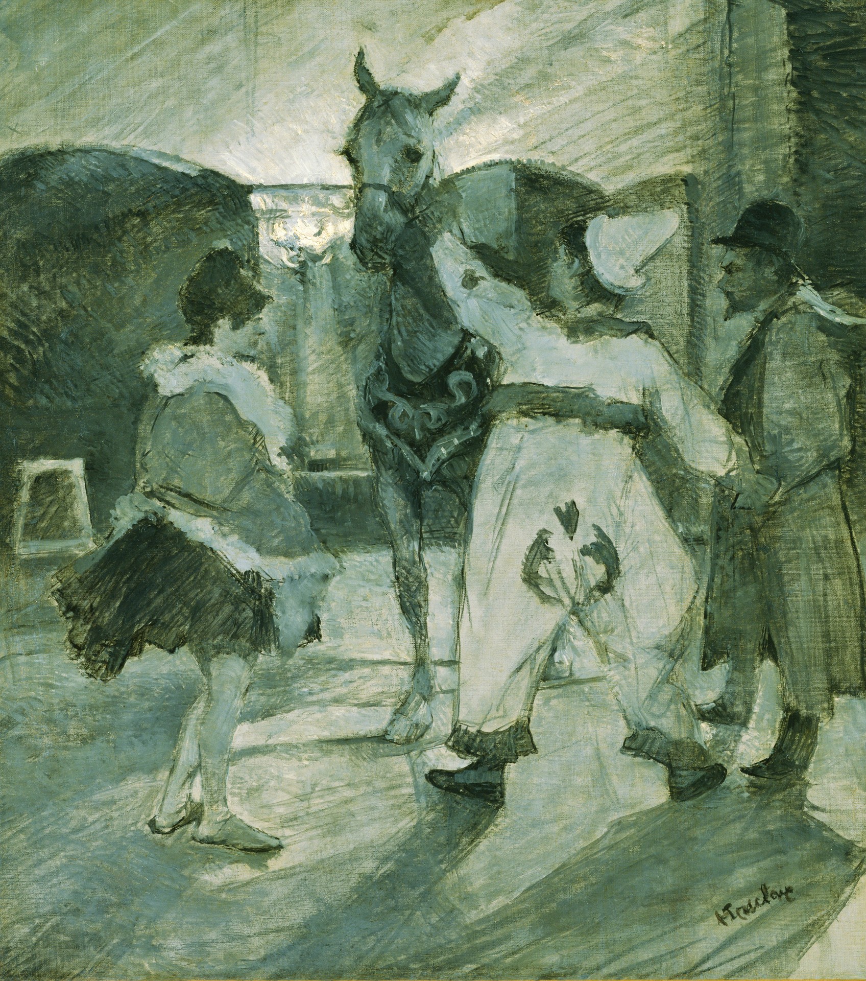 In the Wings at the Circus - by Henri de Toulouse-Lautrec