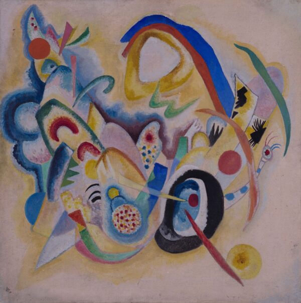 Composition in yellow - by Wassily Kandinsky