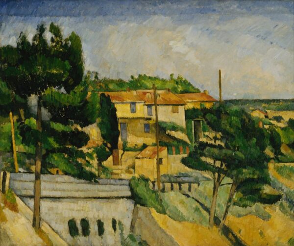 The Road Bridge at L'Estaque - by Paul Cézanne