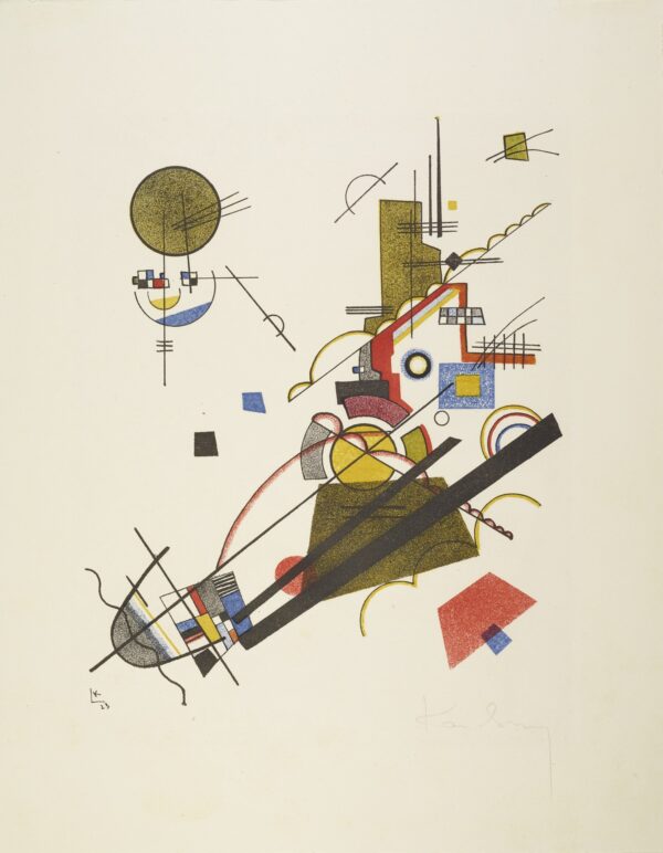 Joyous Ascent, from the Masters' Portfolio of the Staatliches Bauhaus, 1923 - by Wassily Kandinsky
