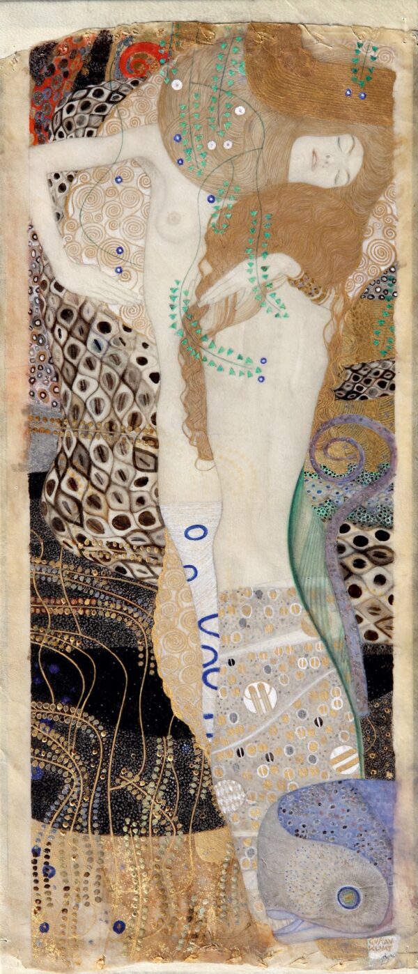 Friends (Water serpants) - by Gustav Klimt