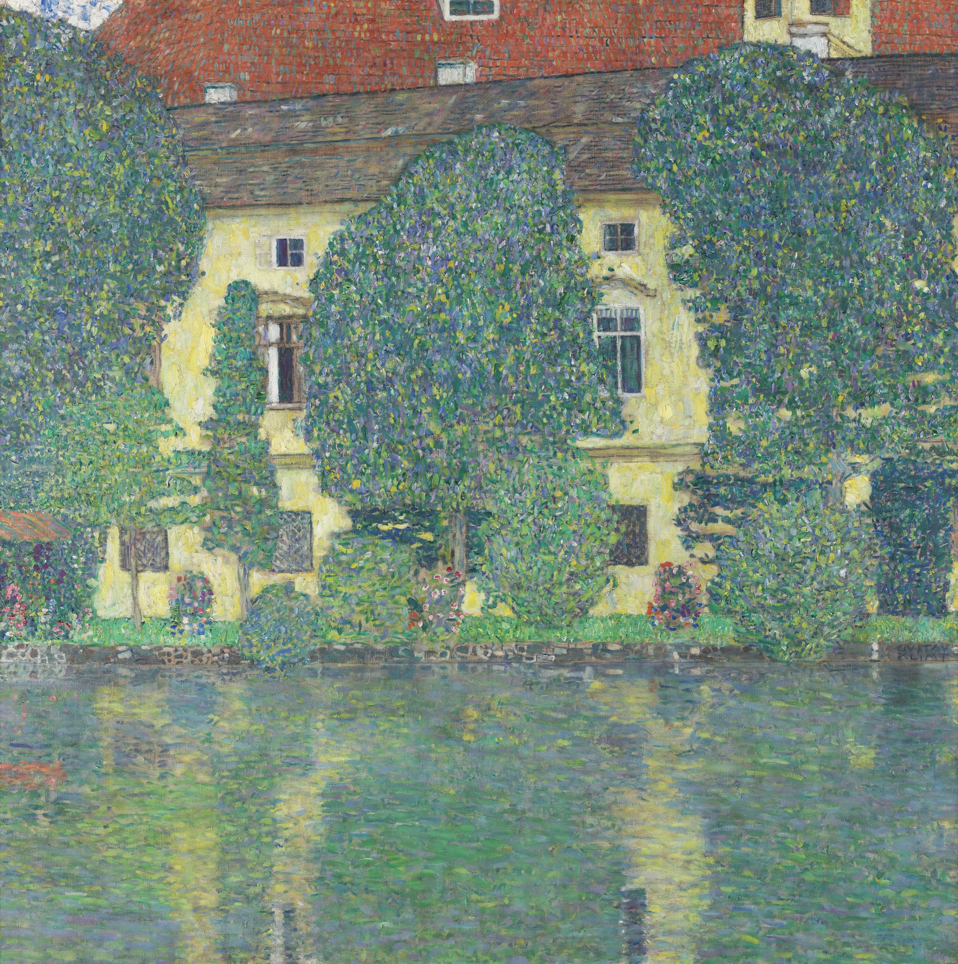 Schloss Kammer on Lake Attersee III - by Gustav Klimt