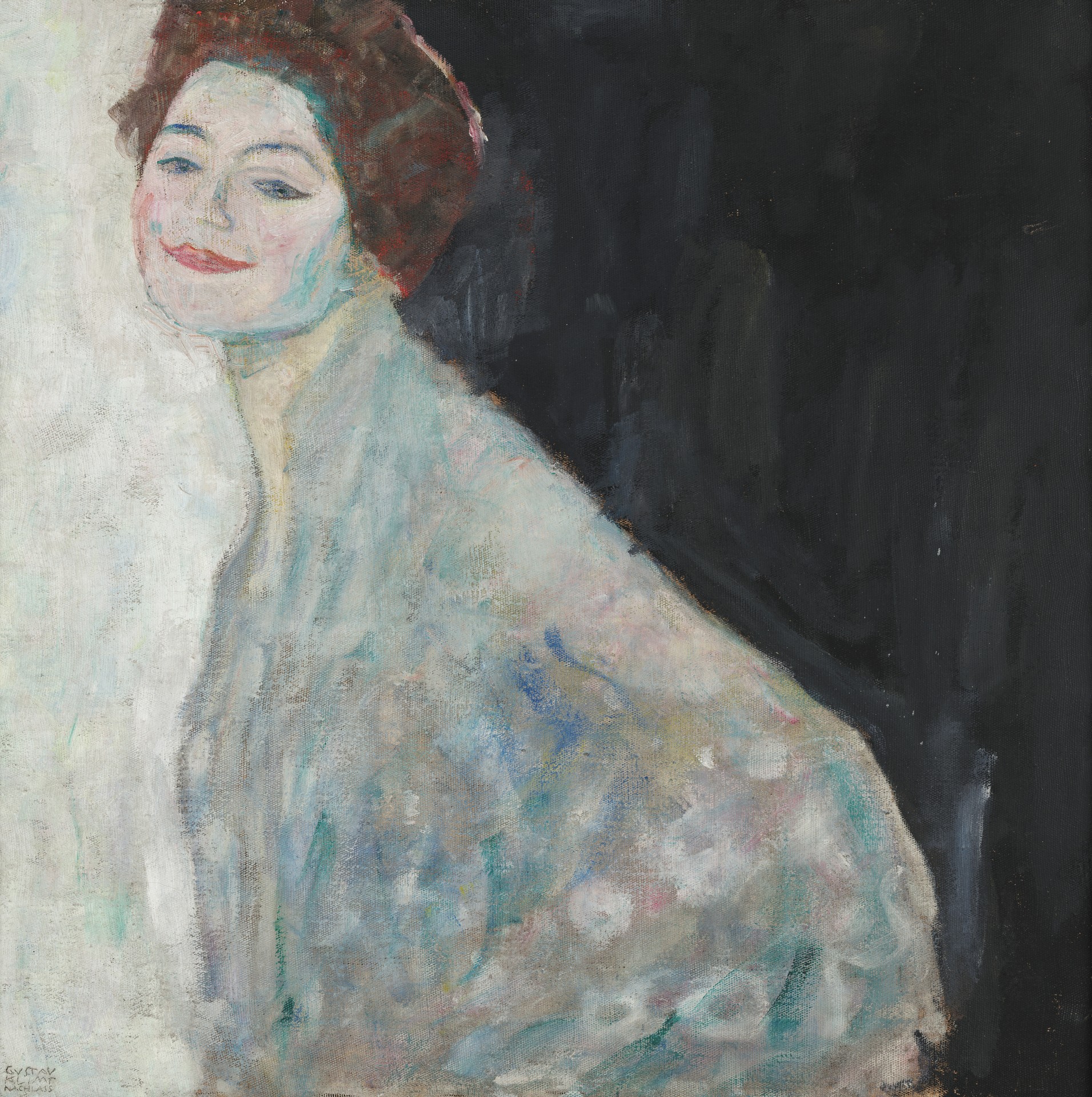 Lady in White - by Gustav Klimt