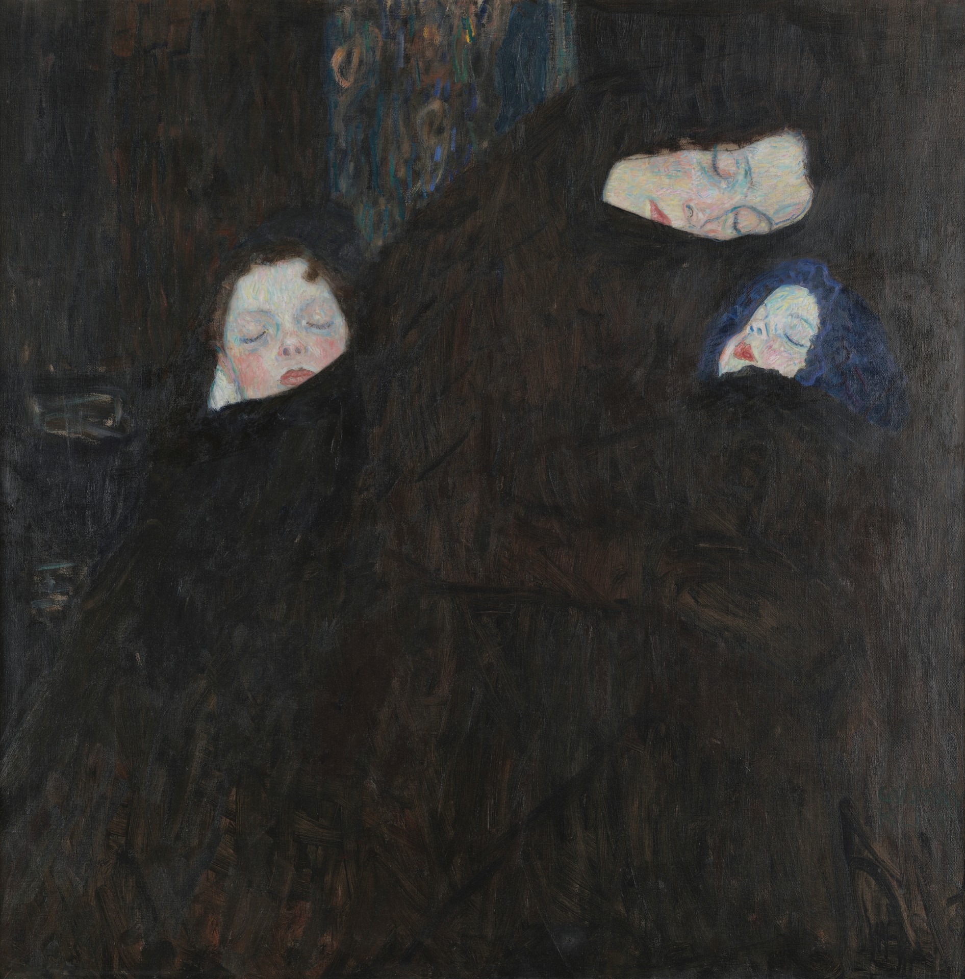 Mother with Two Children (Family) - by Gustav Klimt