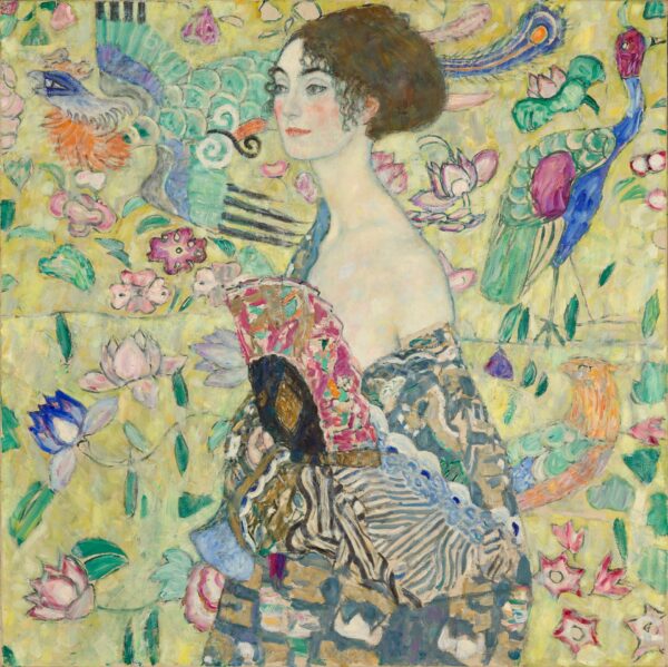 "Lady with Fan" by Gustav Klimt