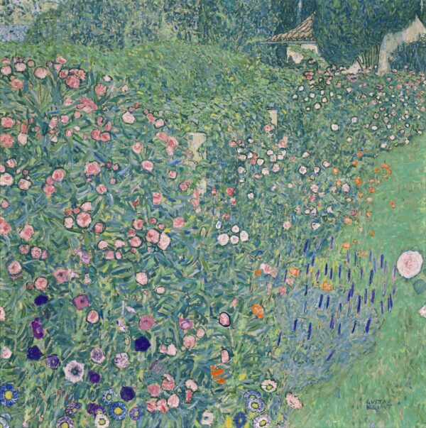 Italian garden landscape - by Gustav Klimt