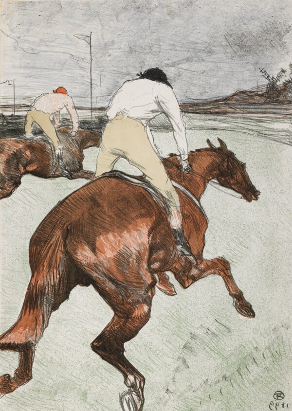Le Jockey - by Henri de Toulouse-Lautrec