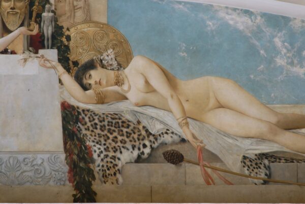 "The Altar of Dionysos" (Gustav Klimt): Detail - by Gustav Klimt