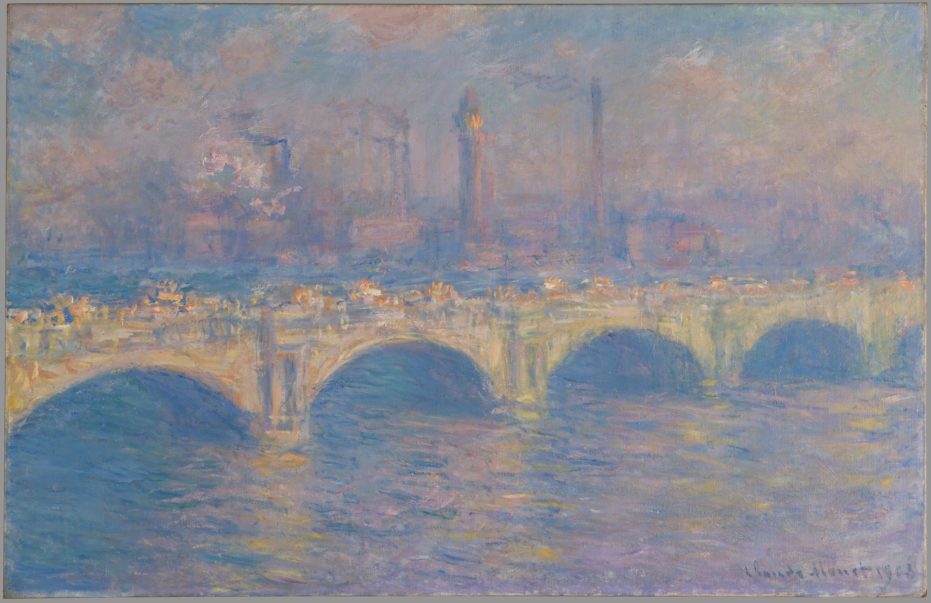 Waterloo Bridge, London - by Claude Monet