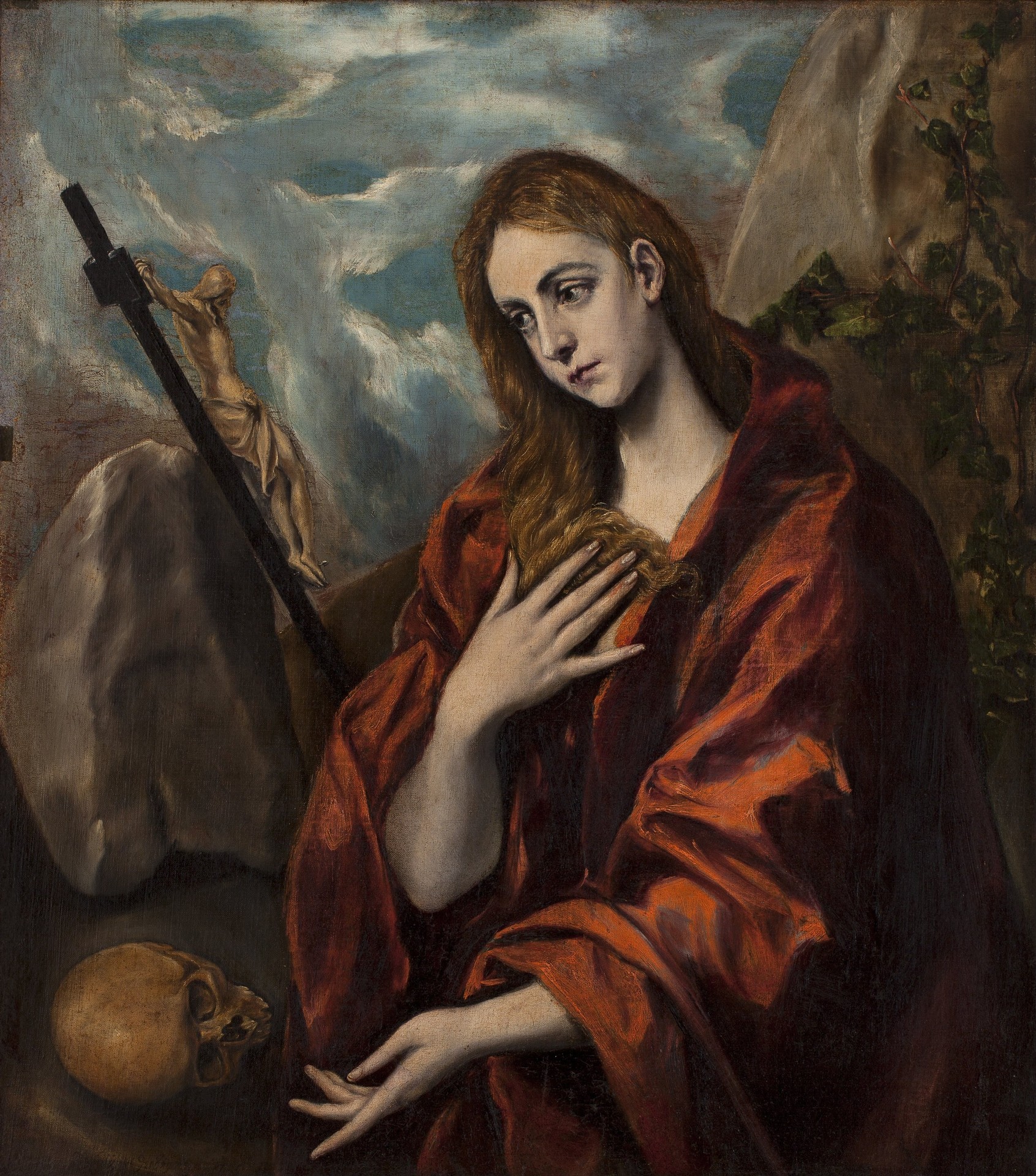 Penitent Magdalena - by El Greco